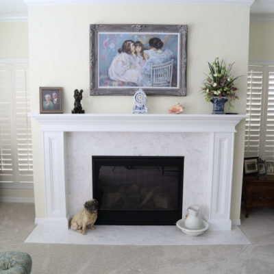 Remodeled  fireplace