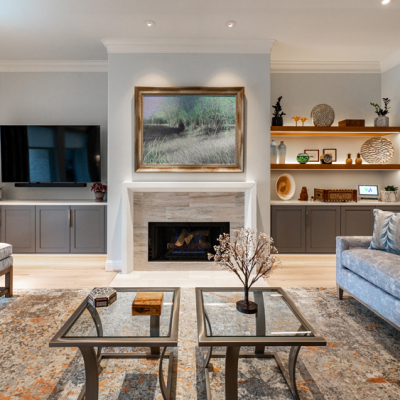 Vick Construction fireplace facing
