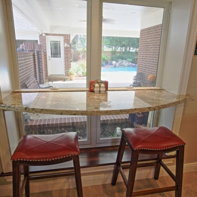 Katy kitchen breakfast bar