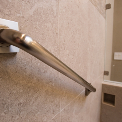 Shower grab bar