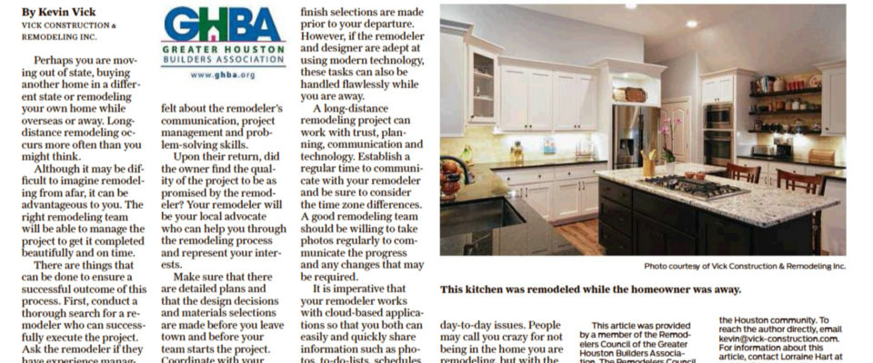 Long distance remodeling Chronicle article